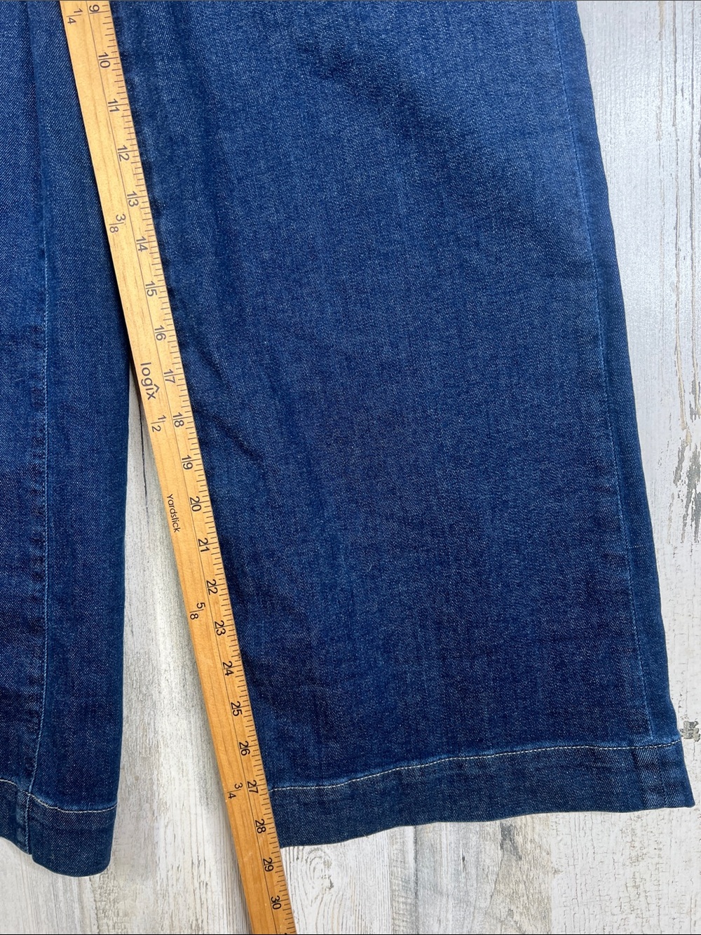 J. Crew Dark Navy Wide-Leg Jeans Women 26 - Picture 8 of 11